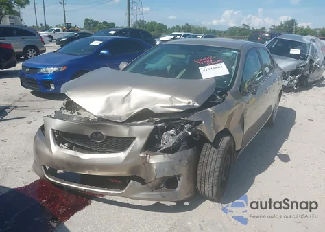 2009 Toyota Corolla Base из США, поврежденный, VIN 2T1BU40E39C172199